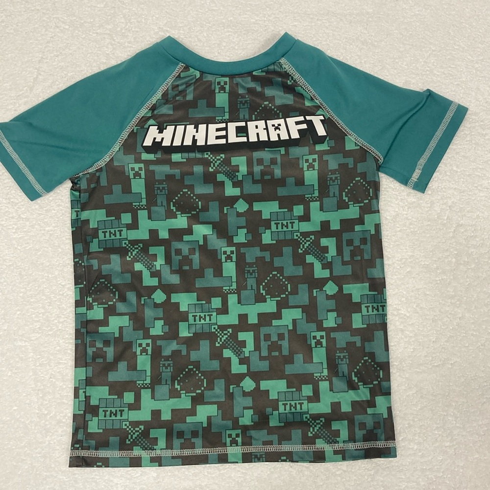 5/$20 Jumping beans Minecraft raglan active size 7 tee t-shirt